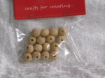 Wood Beads Raw Round 10mm x 16pcs